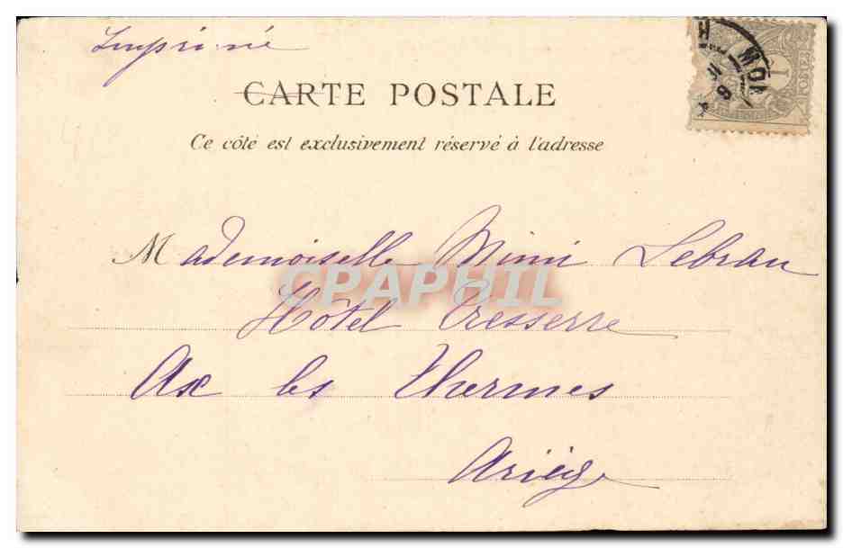 Montpellier CPA Palavas Vue du canal — Rückseite