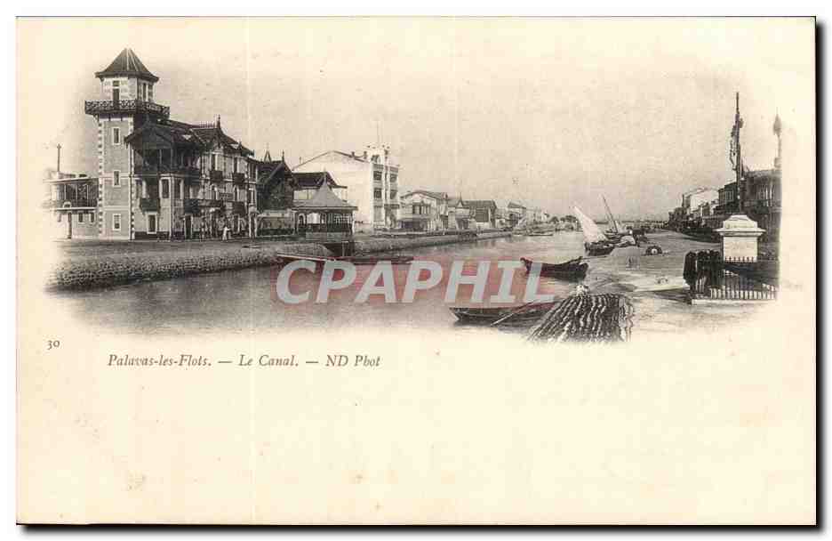 Palavas les flots CPA le canal