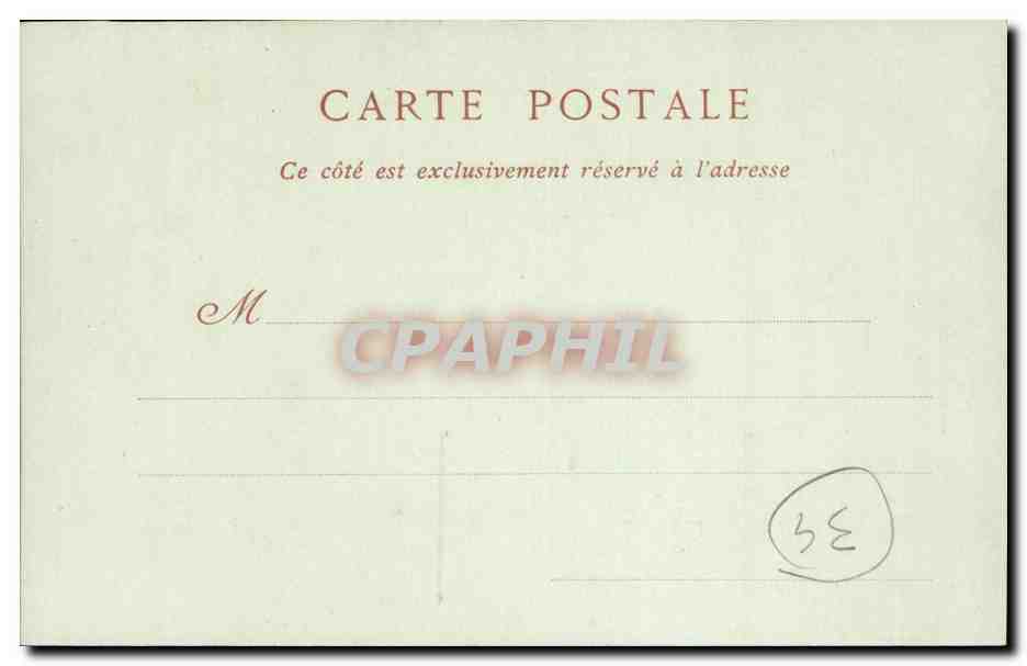 Palavas les flots CPA le canal — Rückseite