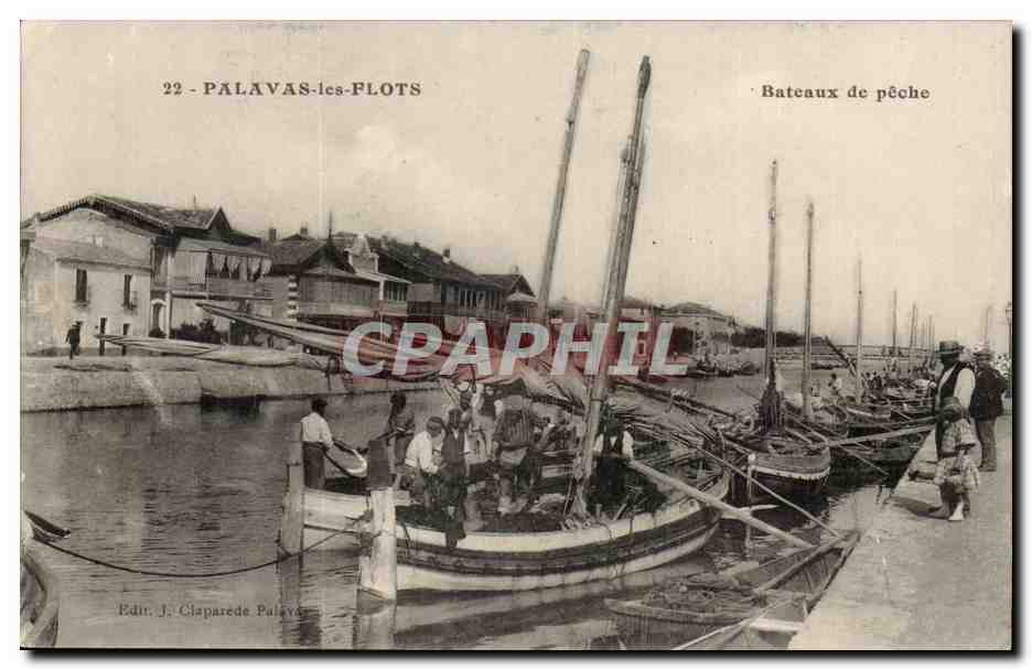 Palavas-les-Flots — Barcos de pesca — Edit. J. Claparedé Palavas