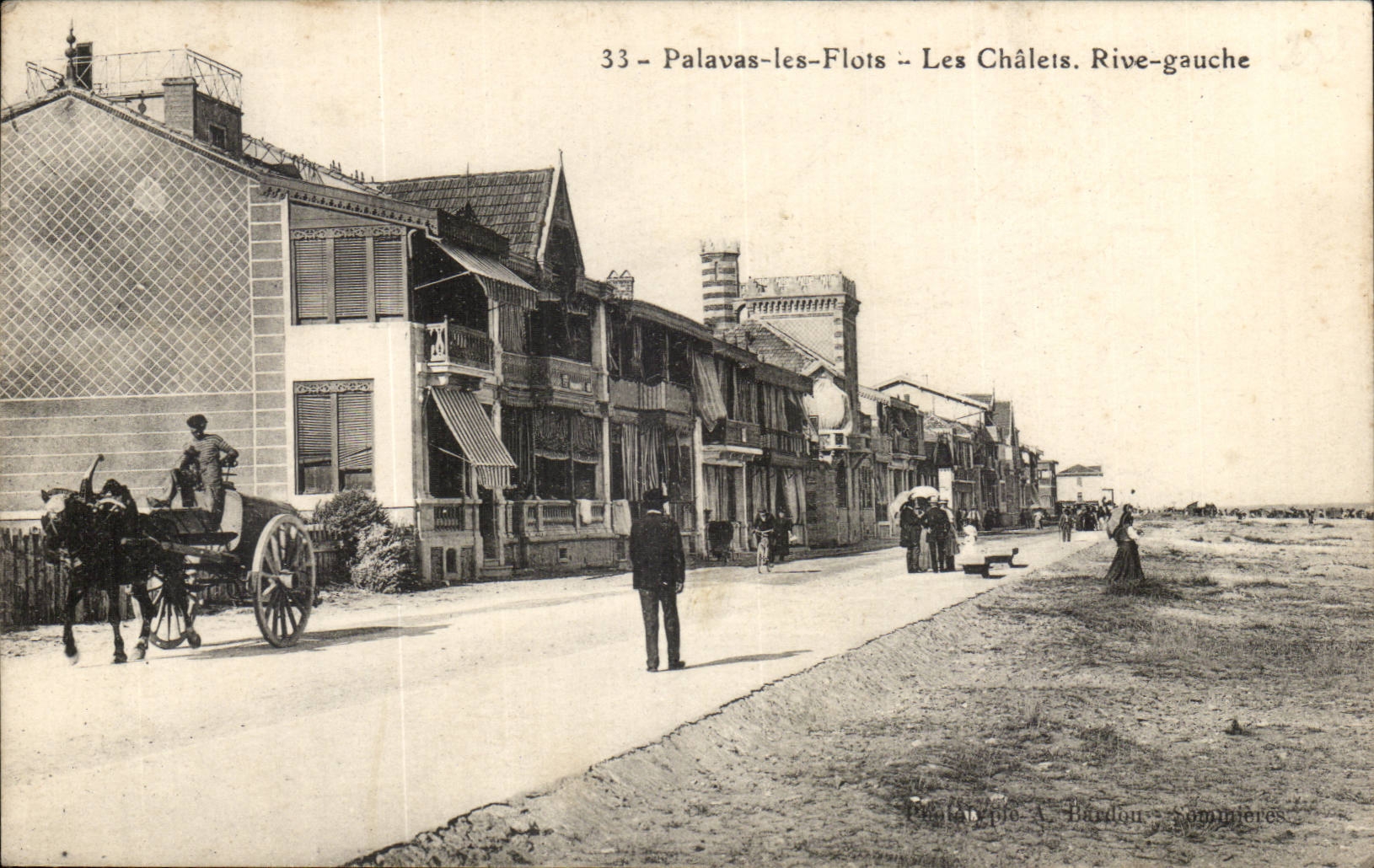 Palavas les flots CPA Les chalets Rive Gauche