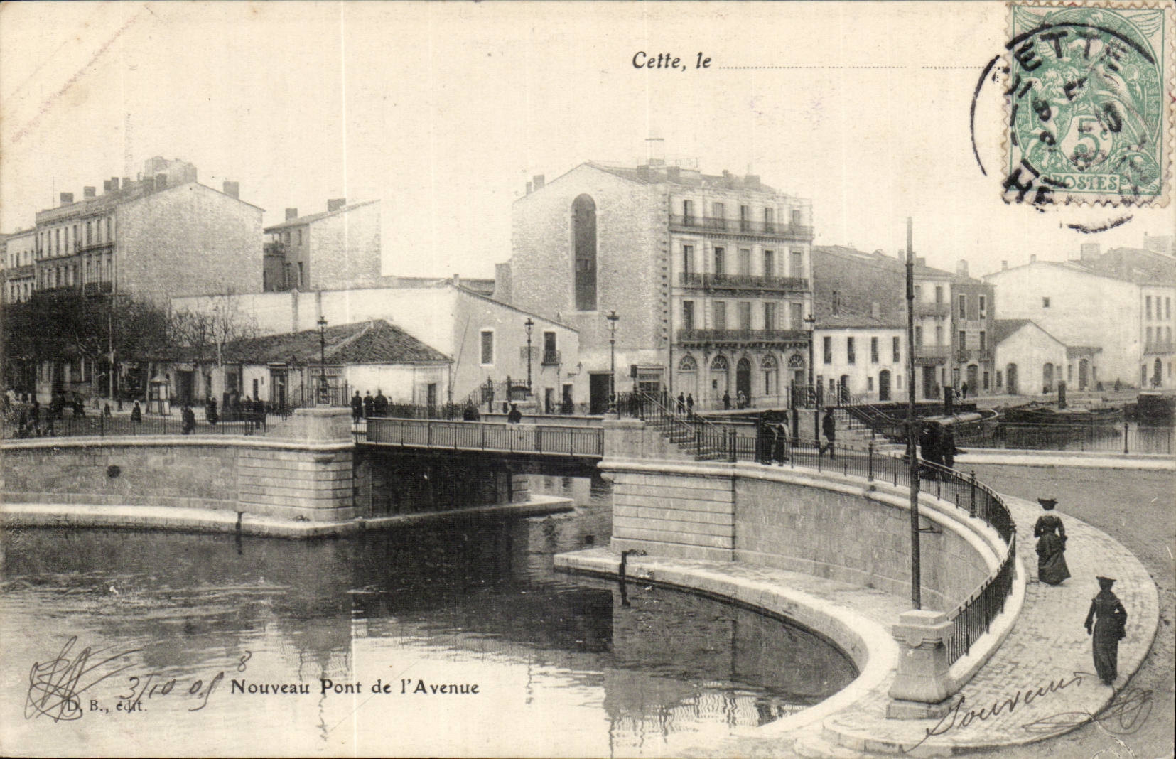 Cette Sete CPA Nouveau pont de l'avenue