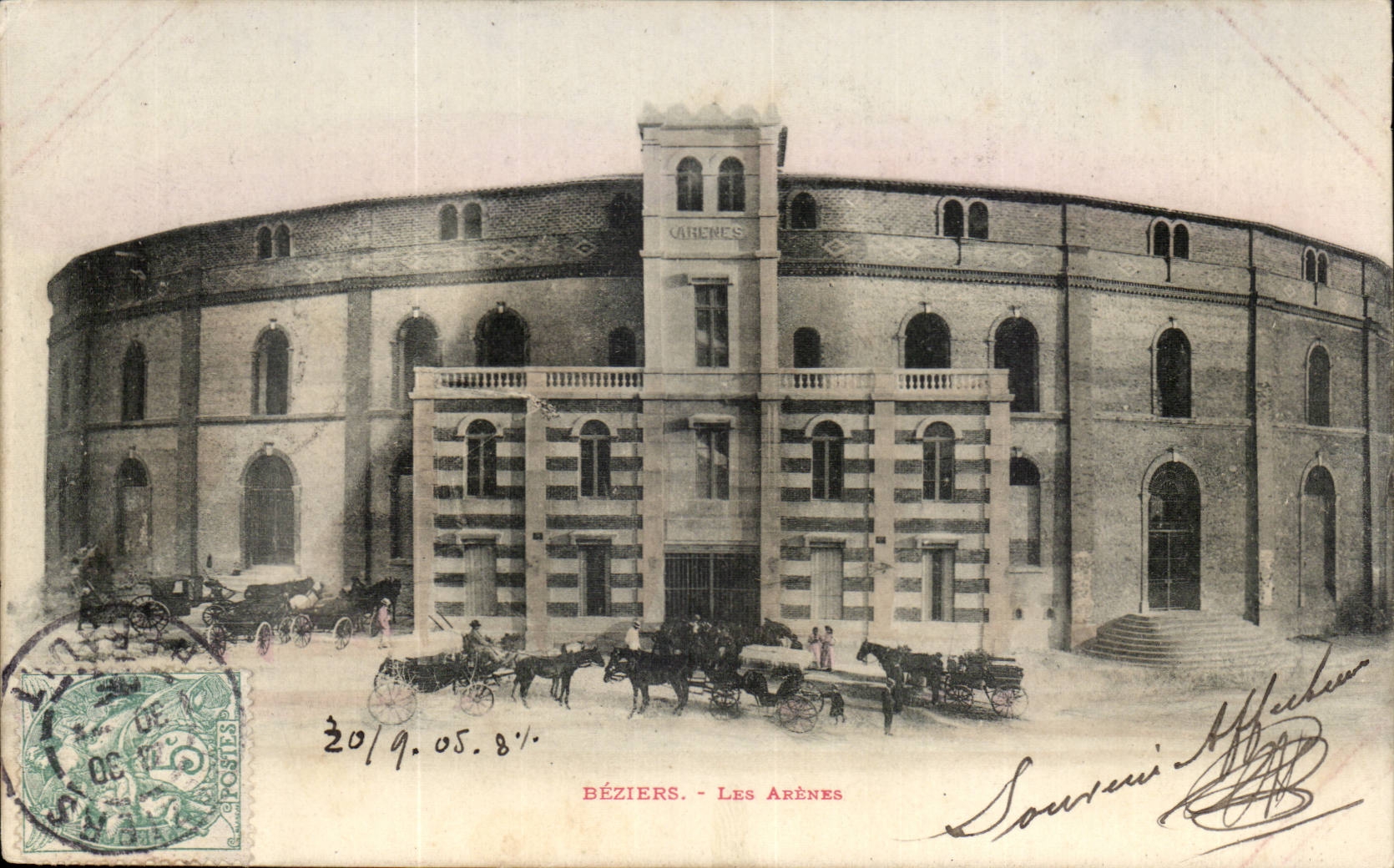 Beziers CPA Les arenes