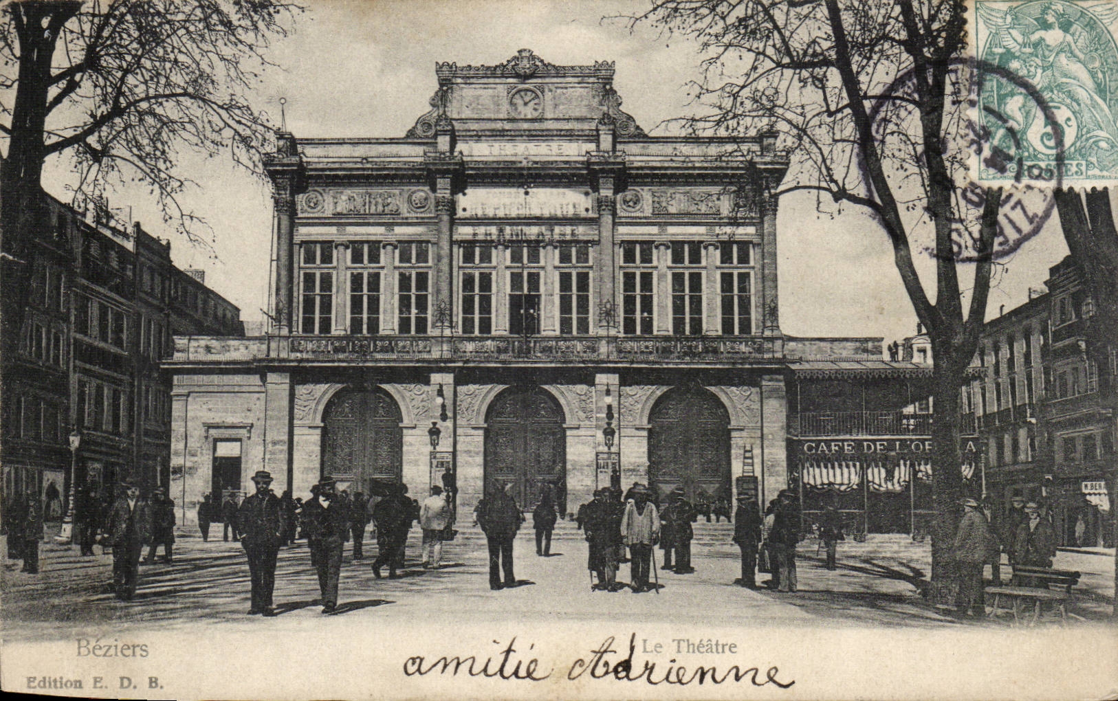 Béziers — Le Théâtre — Édition E. D. B.