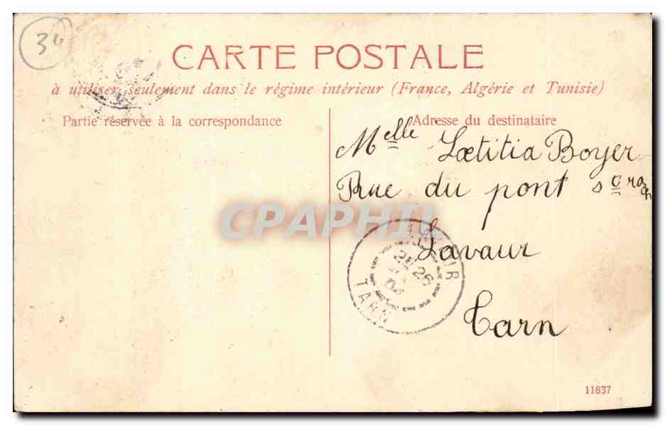Béziers — Le Théâtre — Édition E. D. B. — Rückseite