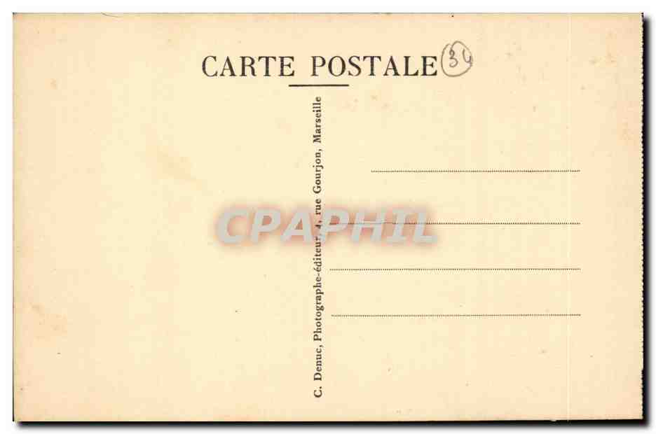 Cete Sette CPA Station balneaire La plage de la corniche — Back