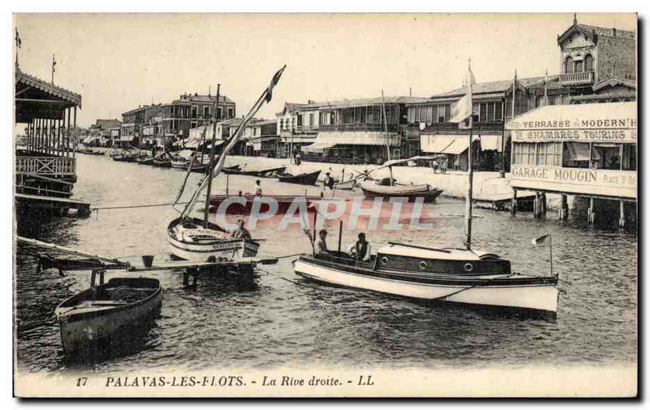 Palavas les Flots CPA la rive droite