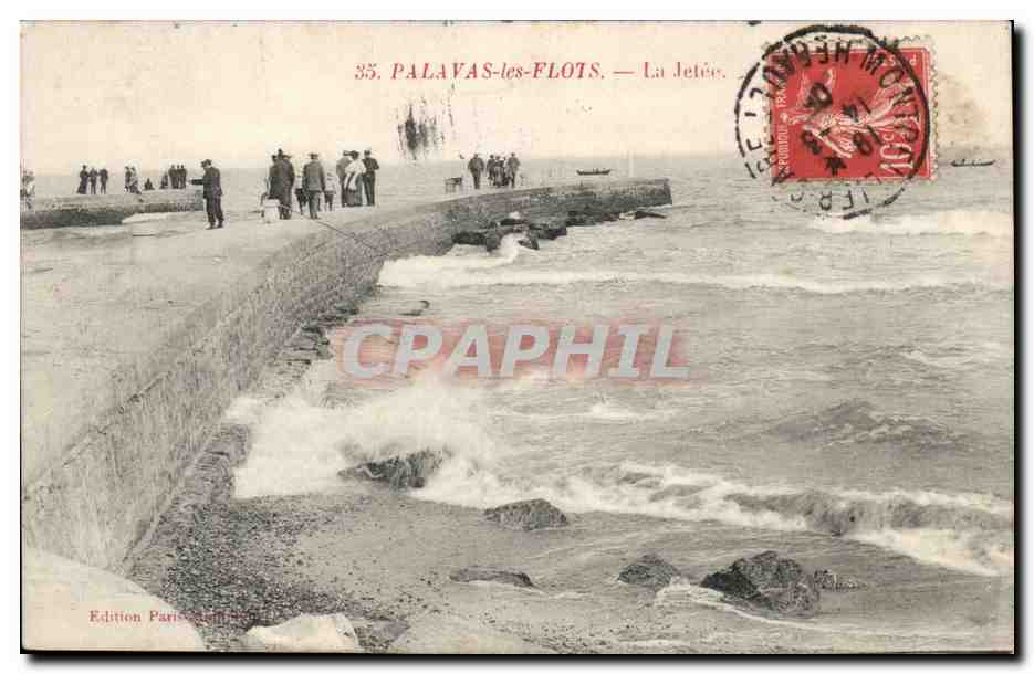 Palavas les Flots CPA la jetee