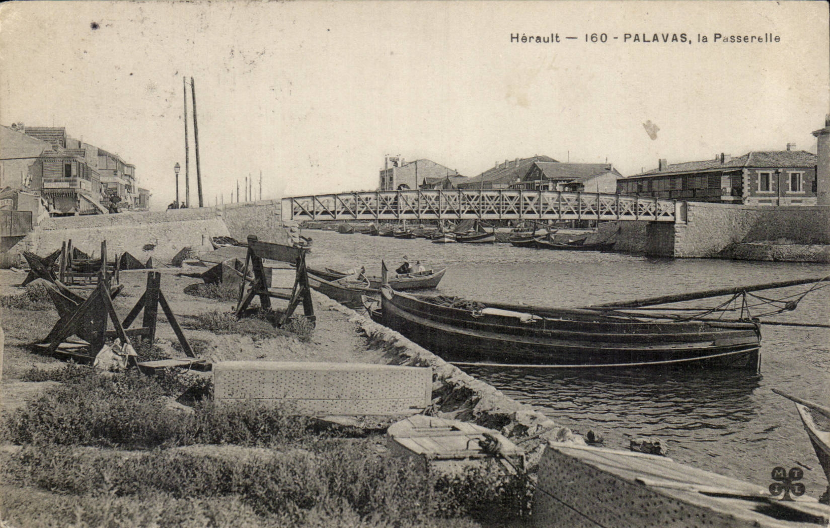 Palavas les Flots CPA La passerelle
