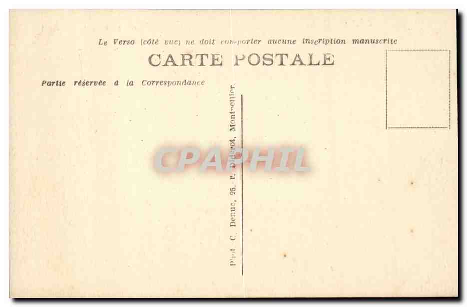 Sete Cette CPA Station balneaire La mer en furie Coups de mer sur les falaises de la corniche — Back