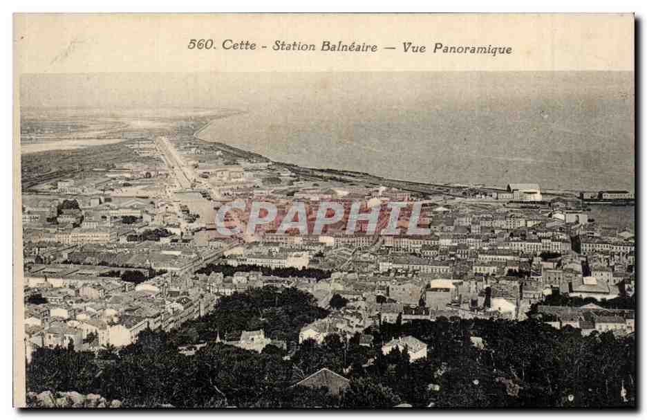 Cete Sete CPA Stattion balneaire Vue panoramique