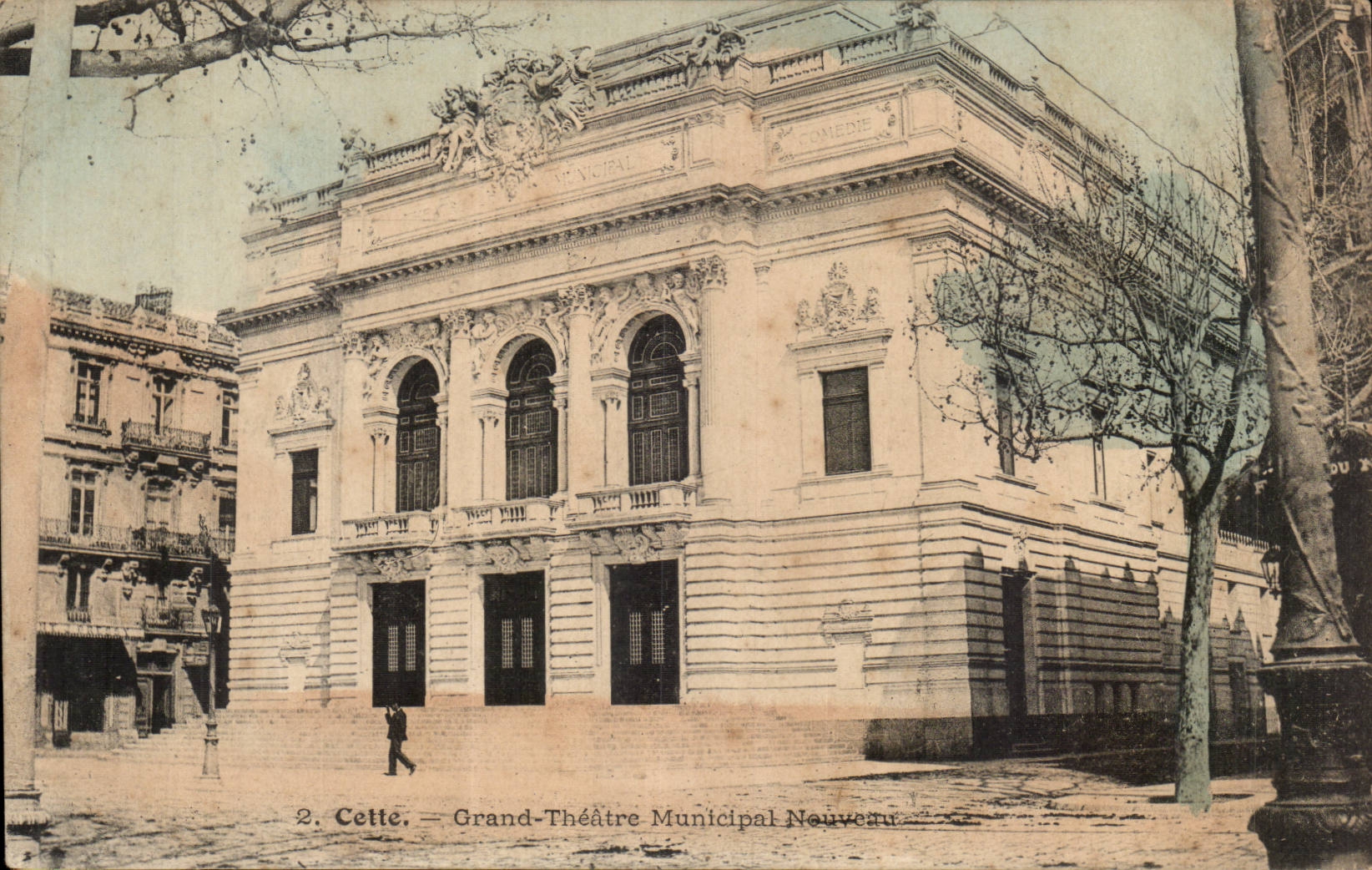 Cete Sete CPA Grand theatre municipal nouveau 