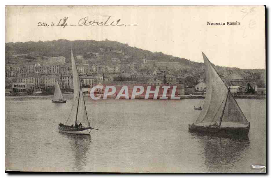 Cete Sete CPA Nouveau bassin (bateaux)