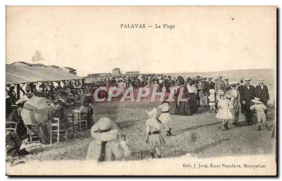Palavas les Flots CPA La plage