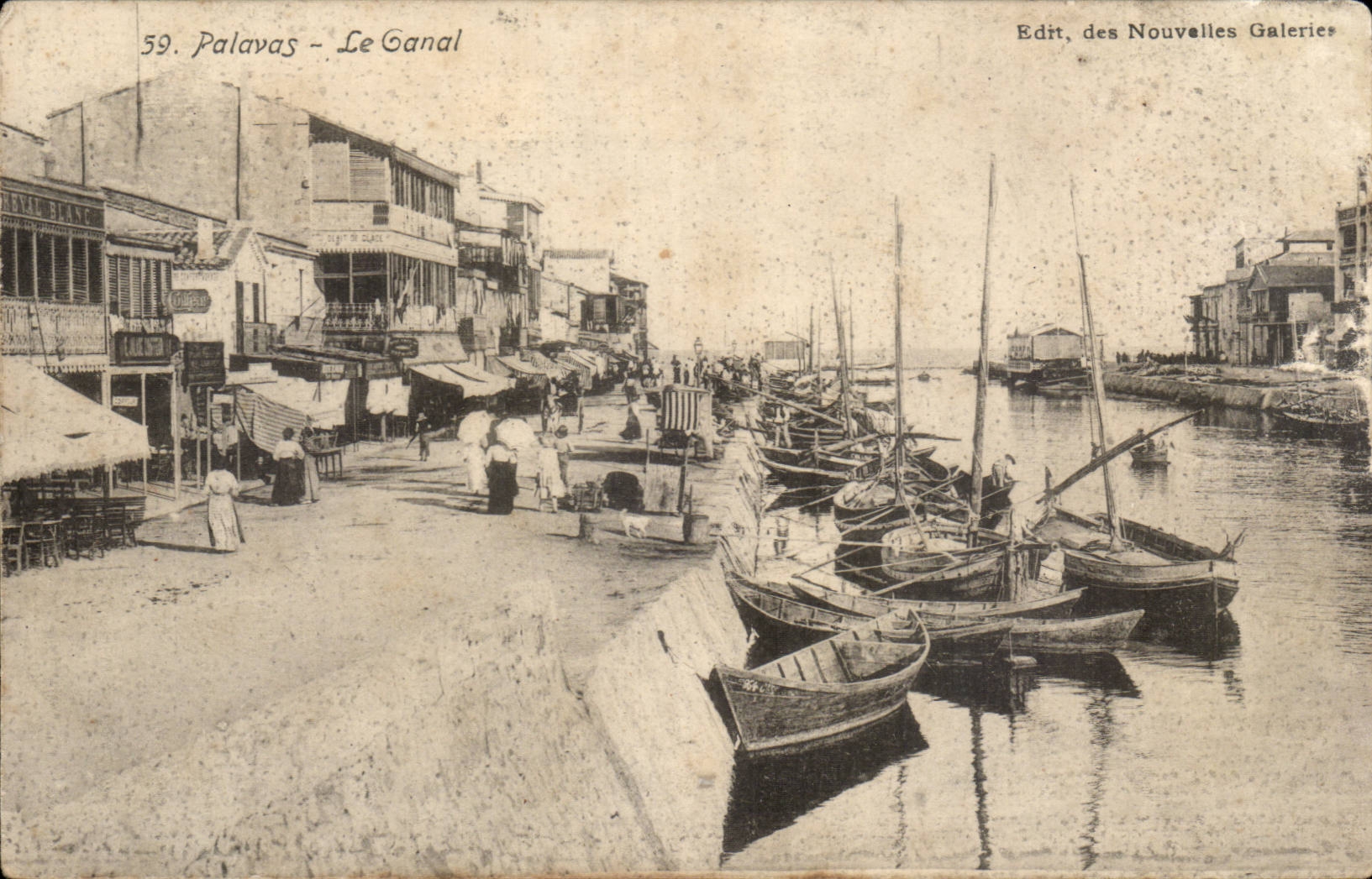 Palavas les Flots CPA Le canal 