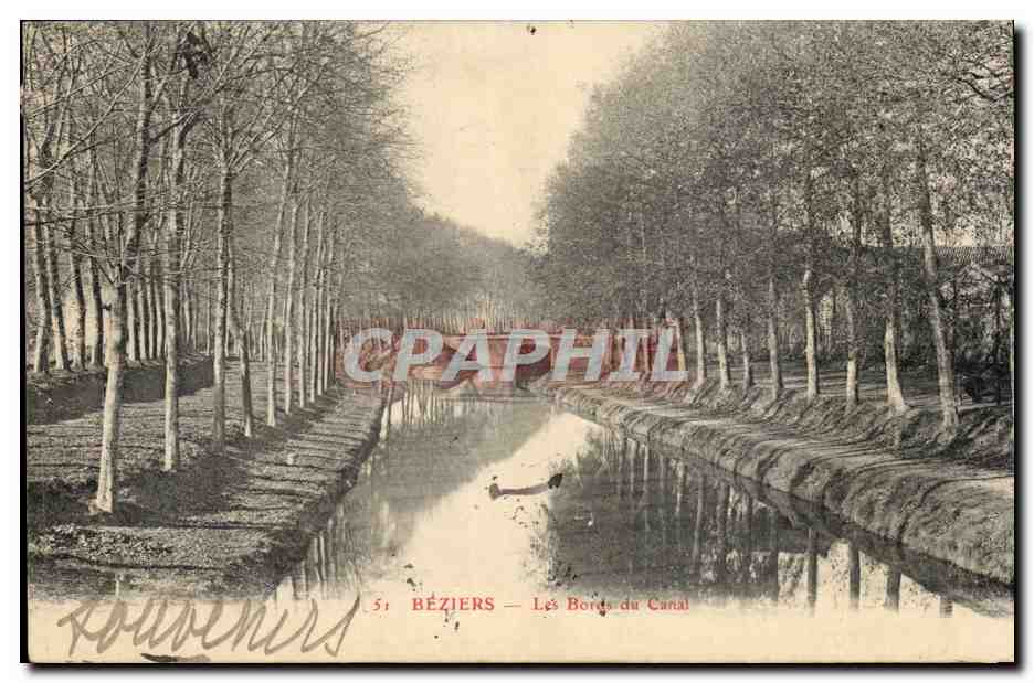 Béziers — Les Bords du Canal — Souvenirs