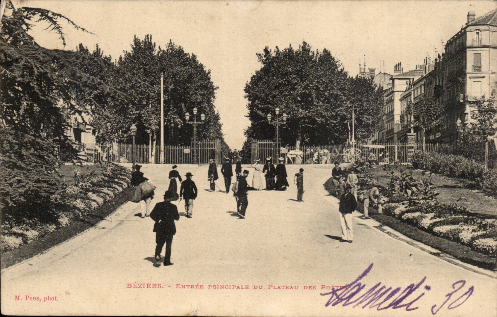 Béziers - Entrée principale du Plateau des Poortes — M. Pons, phot.