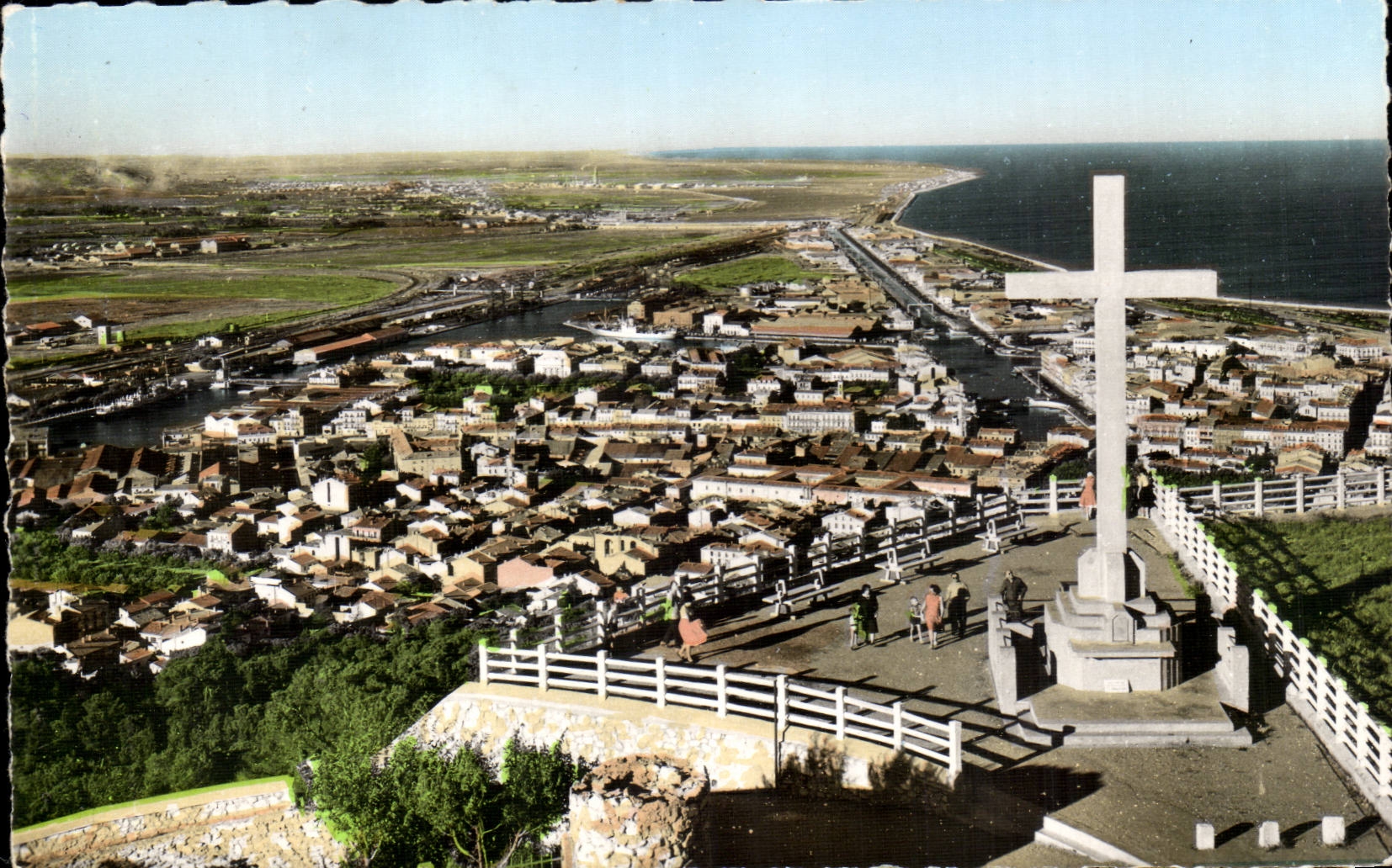 Sete Cette CPA Vue panoramique prise du Mont St Clair