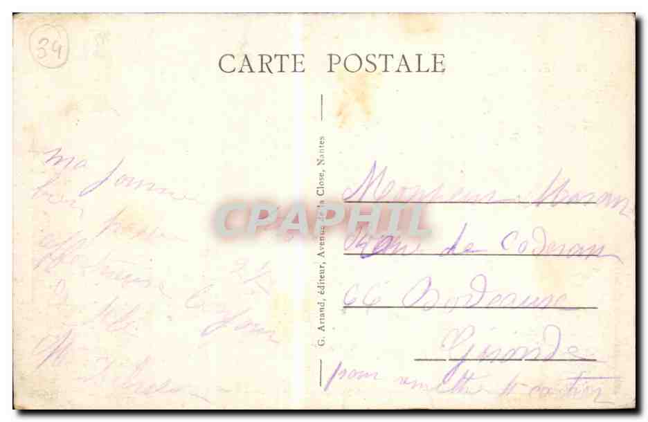 Cette CPA Barques de peche au port (bateaux) — Rückseite