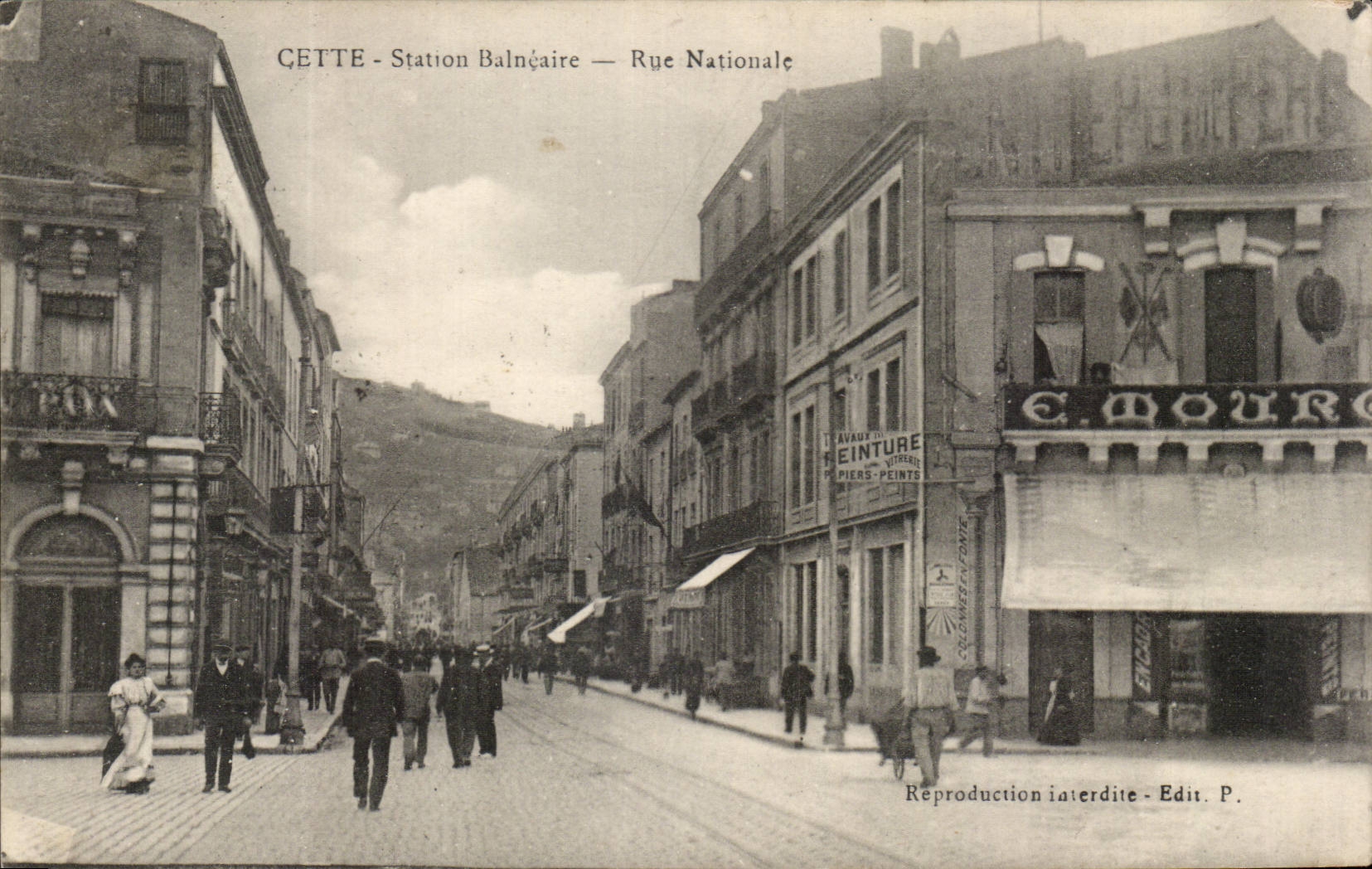 CETTE - Station Balncaire — Rue Nationale — Edit. P.