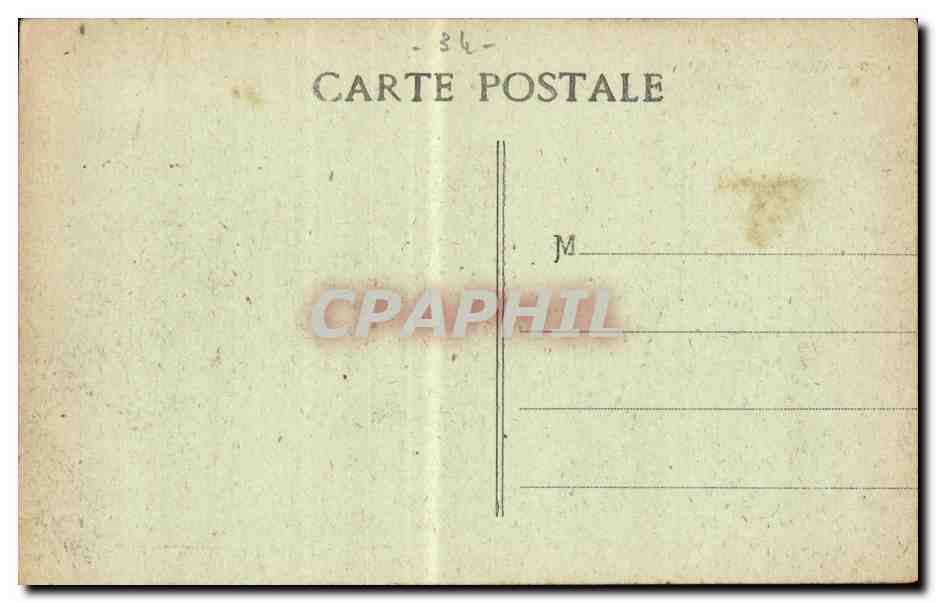 Cette CPA Station balneaire Un coup de mer au fort St Pierre — Rückseite