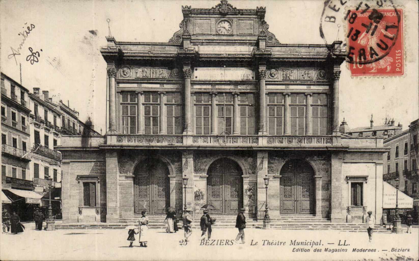 Beziers CPA Le theatre municipal 