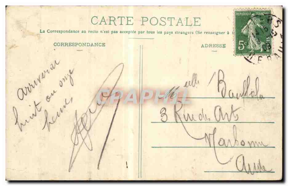 Beziers CPA Les arenes (exterieur) — Back