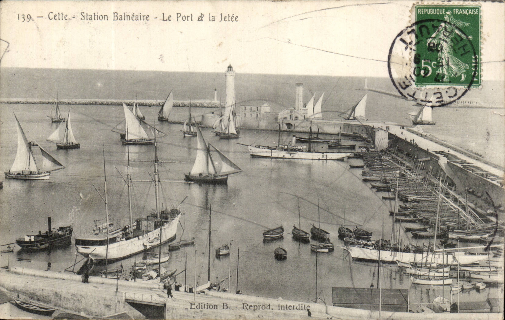 Cettie - Station Balnéaire - Le Port & la Jetée — Edition B