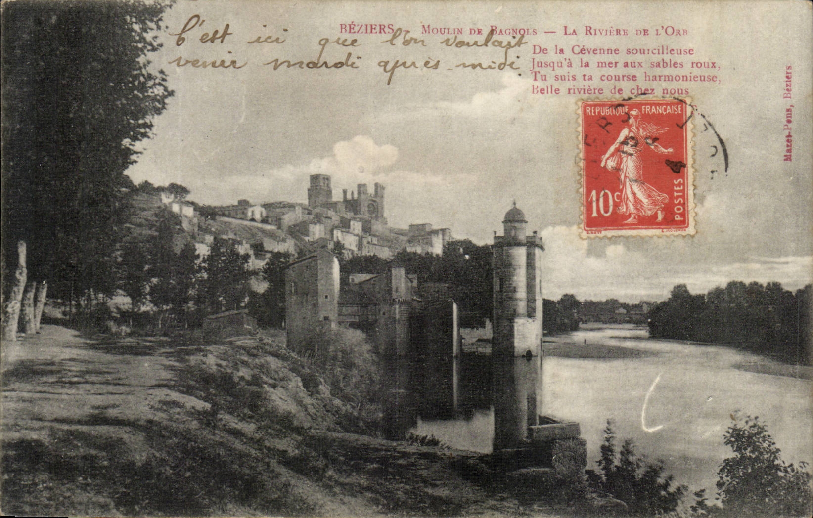 Béziers - Moulin de Bagnols — La Rivière de l'Orb