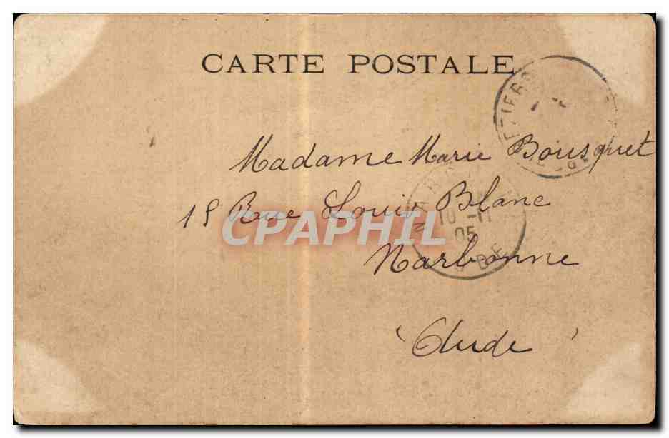 BÉZIERS, buste du Moine Muffre Ermengand — éditeur anonyme, n° 115 — Reverso