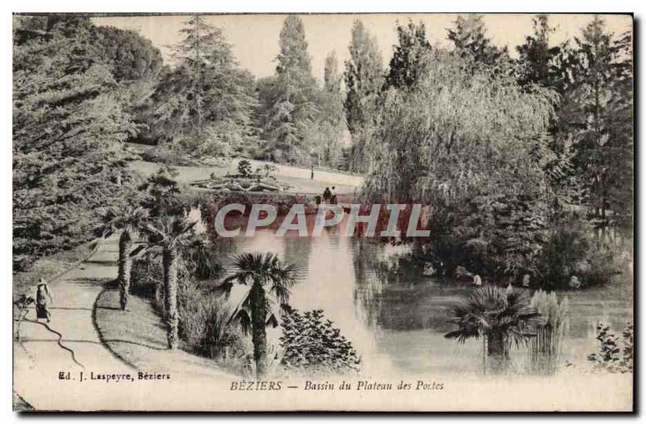 Béziers — Bassin du Plateau des Pocles — Éd. J. Laspeyre, Béziers