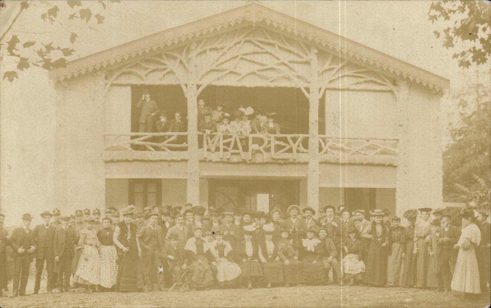 CARTE PHOTO LUNEL MArLY Charles Castel Marechal des logis 7eme batterie 18eme rgt d'artillerie Toulouse 1906