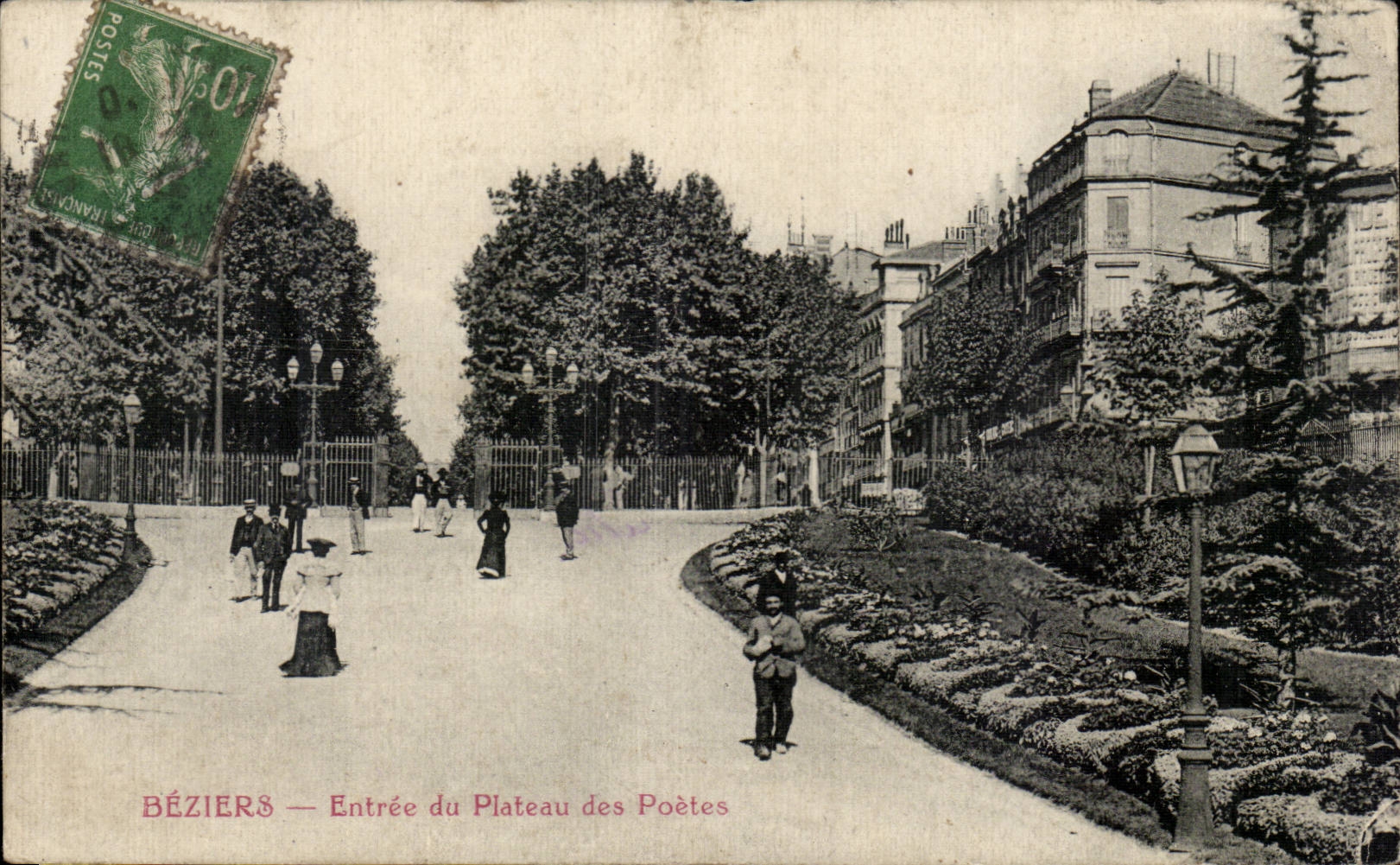 Béziers — Entrée du Plateau des Poètes — éditeur non identifié