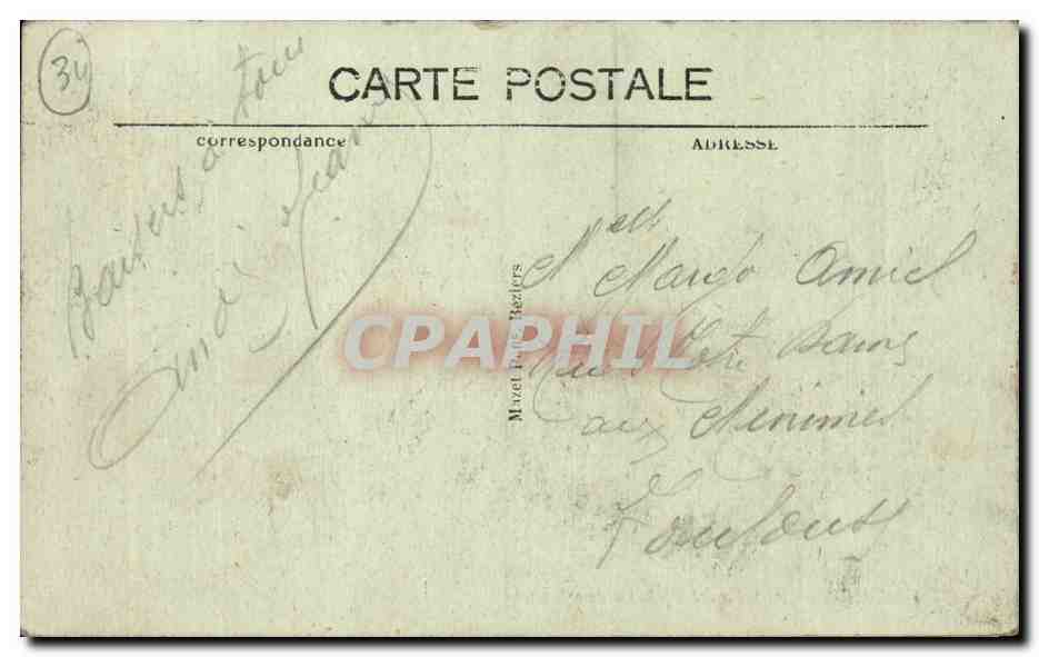 Béziers — Entrée du Plateau des Poètes — éditeur non identifié — Rückseite