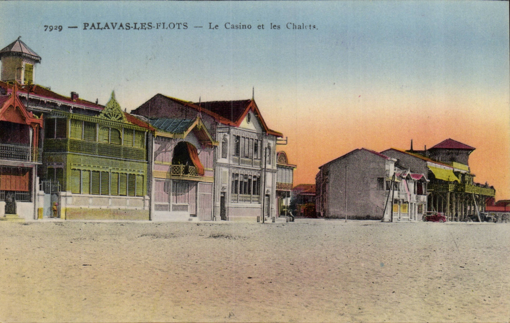 Palavas les Flots CPA Le casino et les chalets