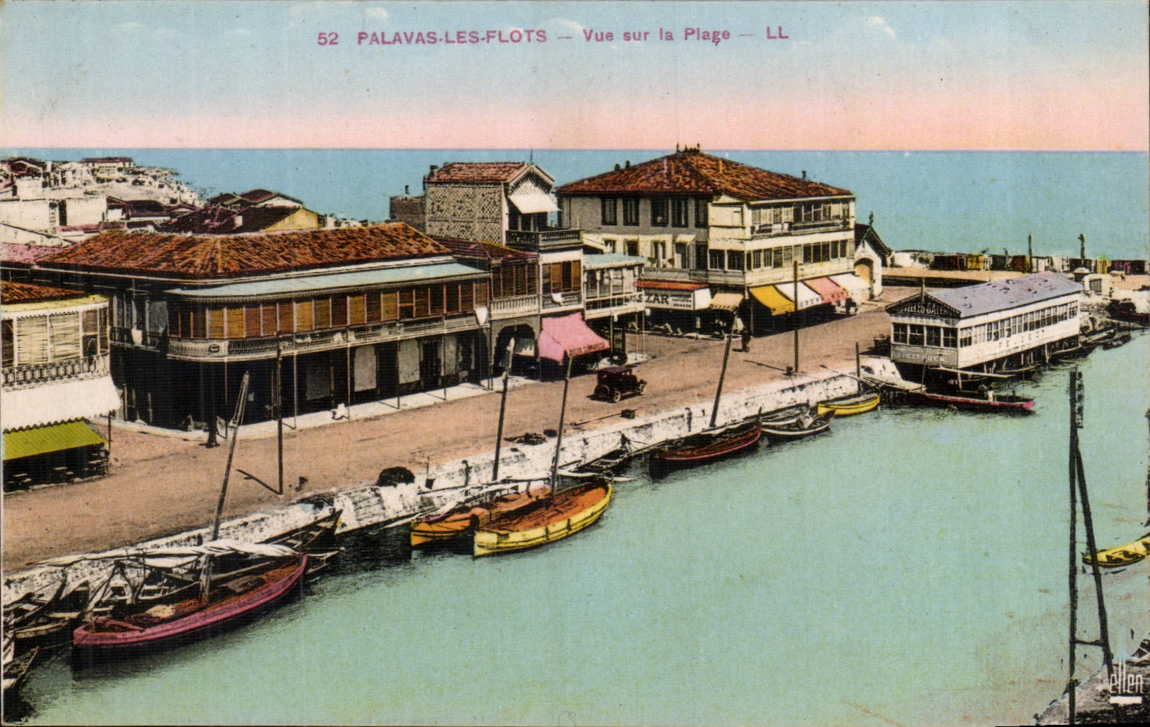 Palavas les Flots CPA Vue sur la plage