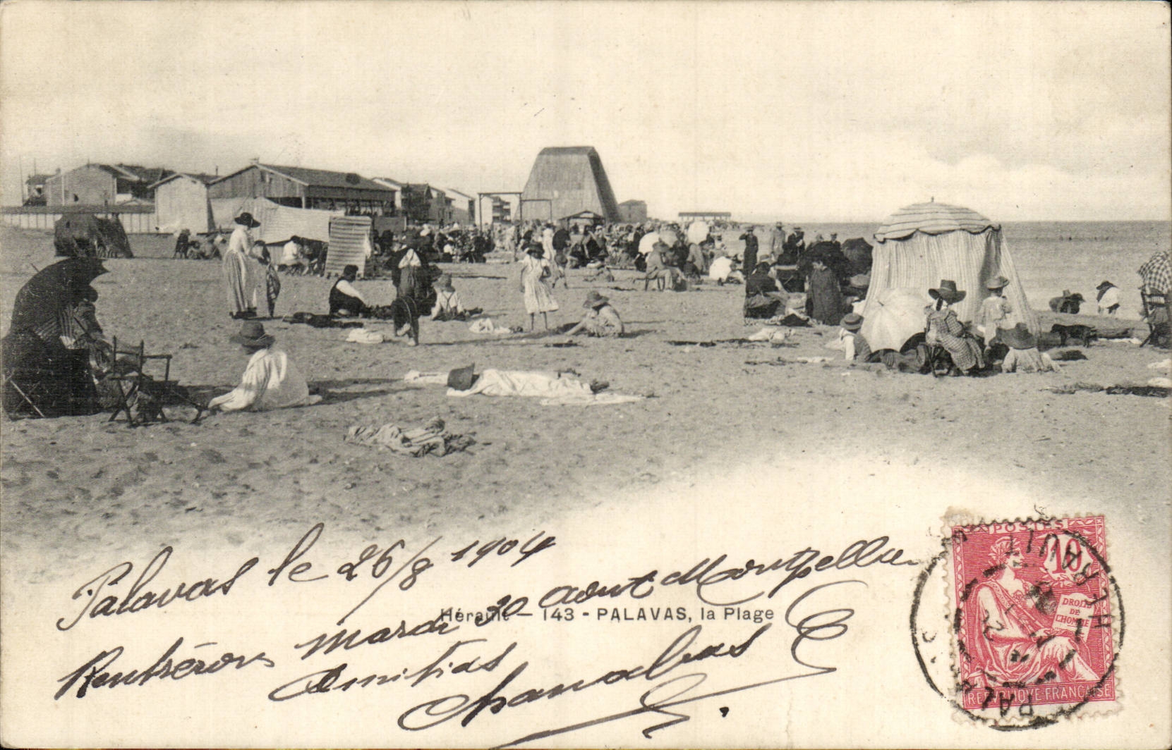 Palavas les Flots CPA La plage