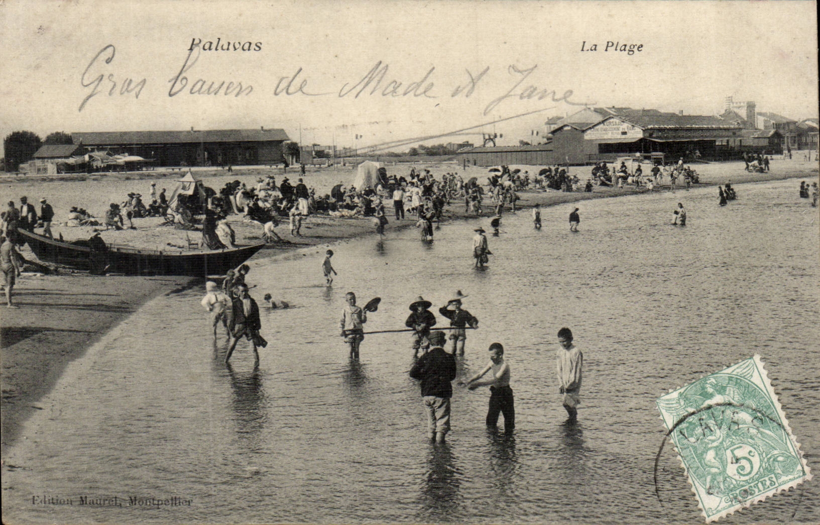 Palavas les Flots CPA La plage