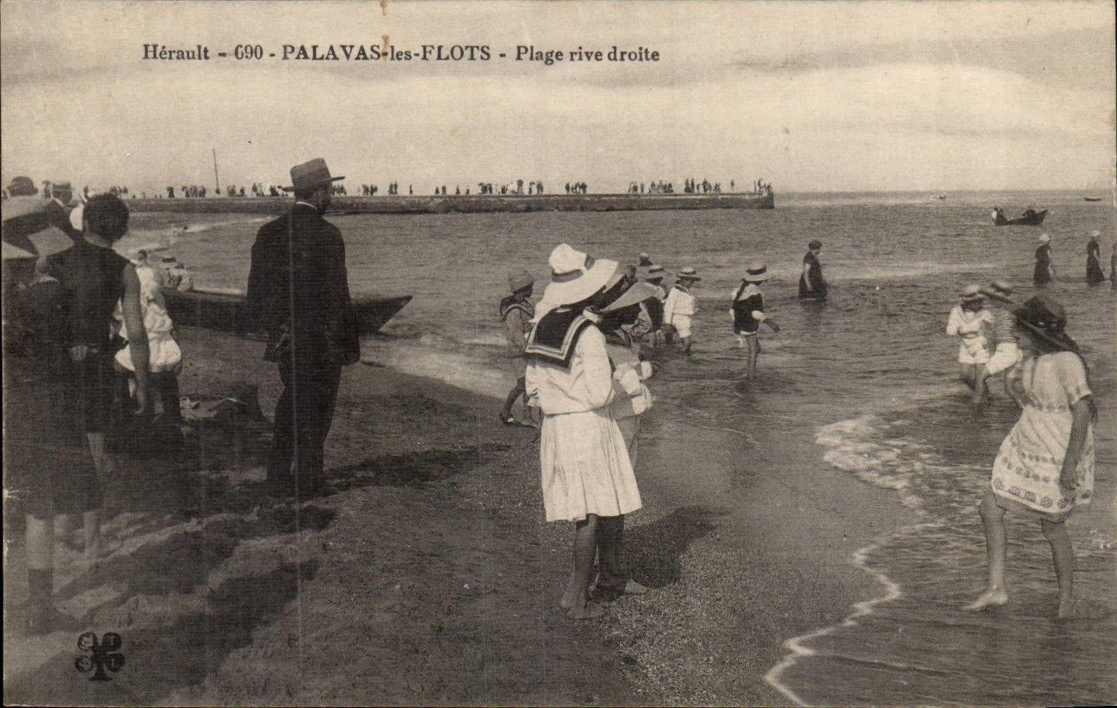 Palavas les Flots CPA Plage rive droite