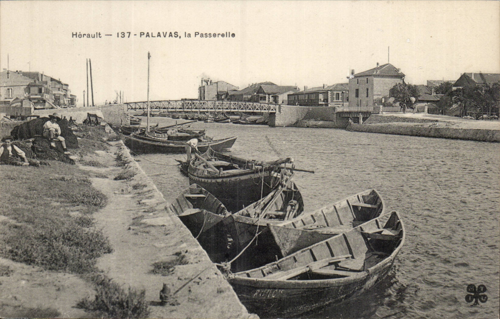 Palavas les Flots CPA la passerelle 