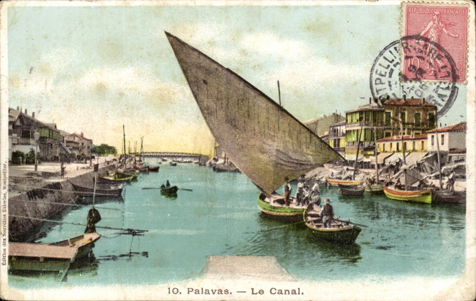 Palavas les Flots CPA le canal