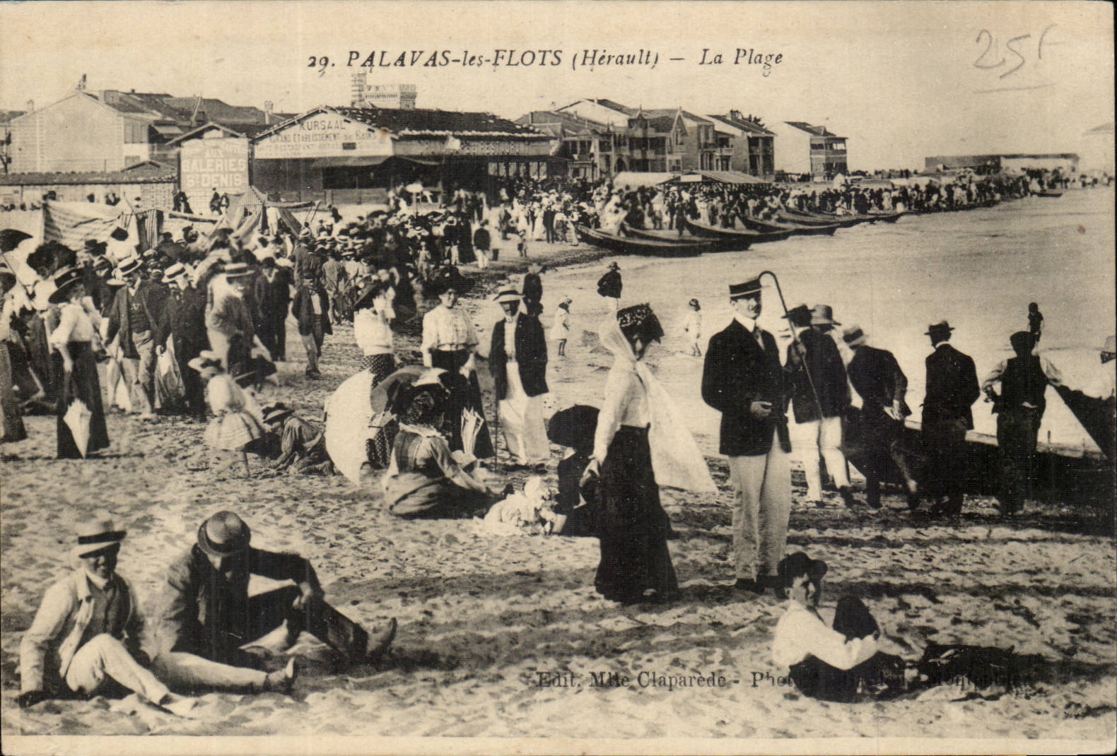 Palavas les Flots CPA la plage