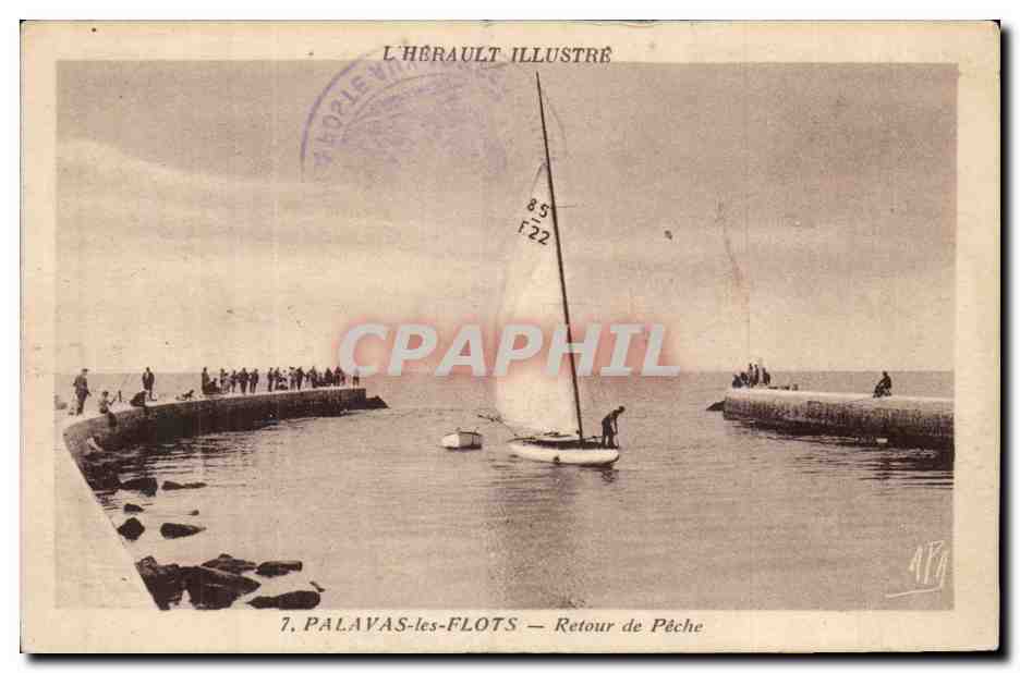Palavas les Flots CPA Retour de peche