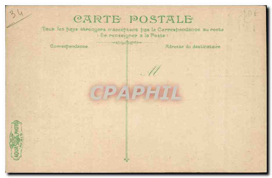 Cette CPA Tranchee du fort St Pierre — Back