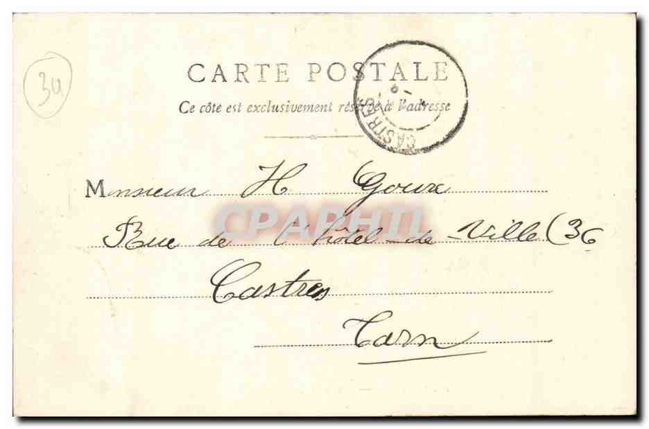 Cette CPA Avenue Victor Hugo — Rückseite