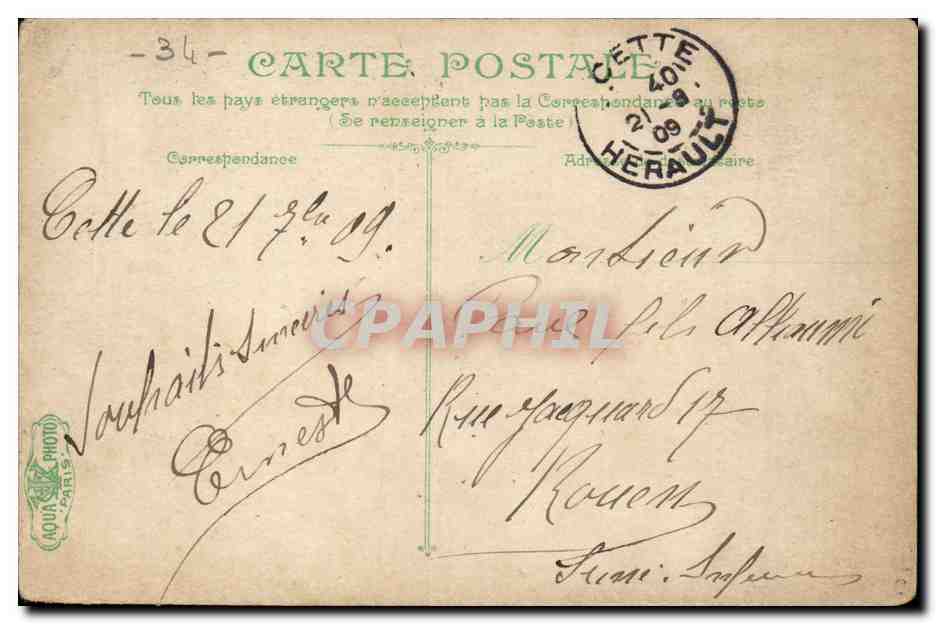 Cette CPA Entree du Fort Richelieu — Back