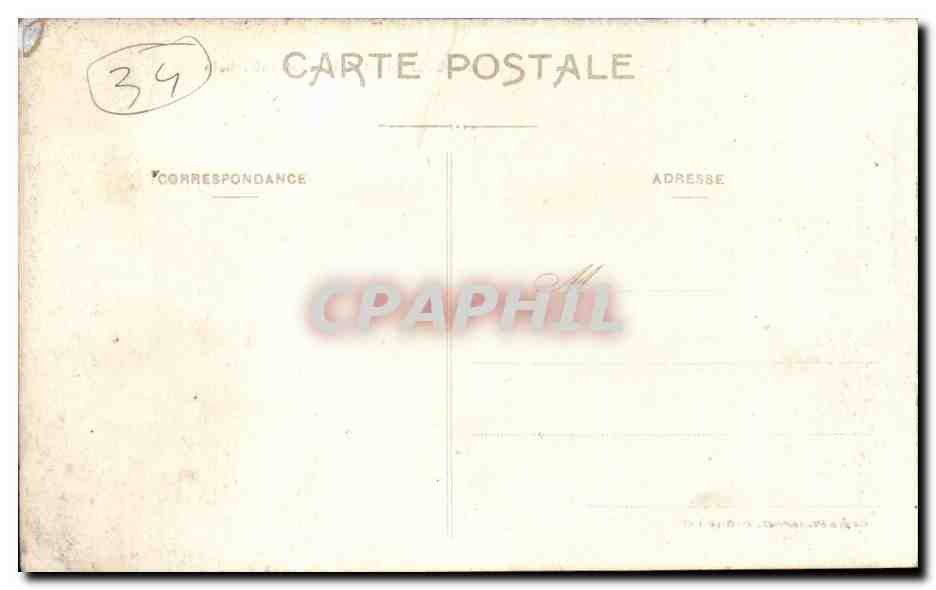 Montpellier CPA Hopital suburbain — Rückseite