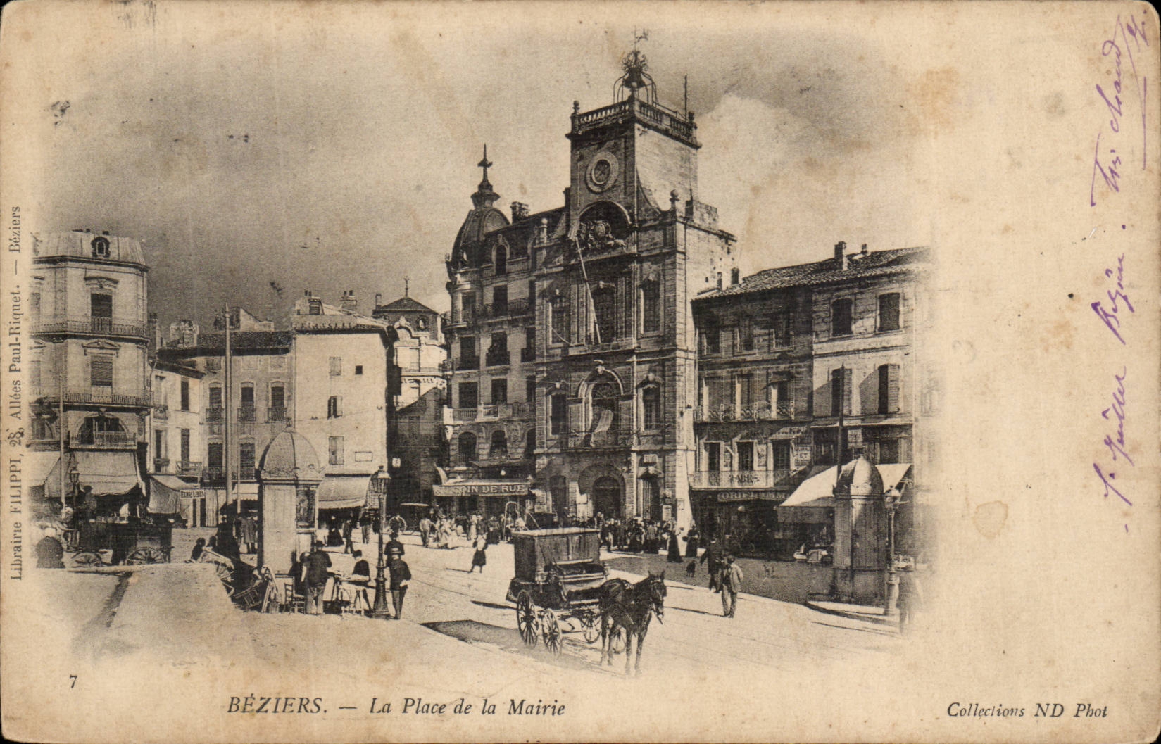 Beziers CPA La place de la Mairie