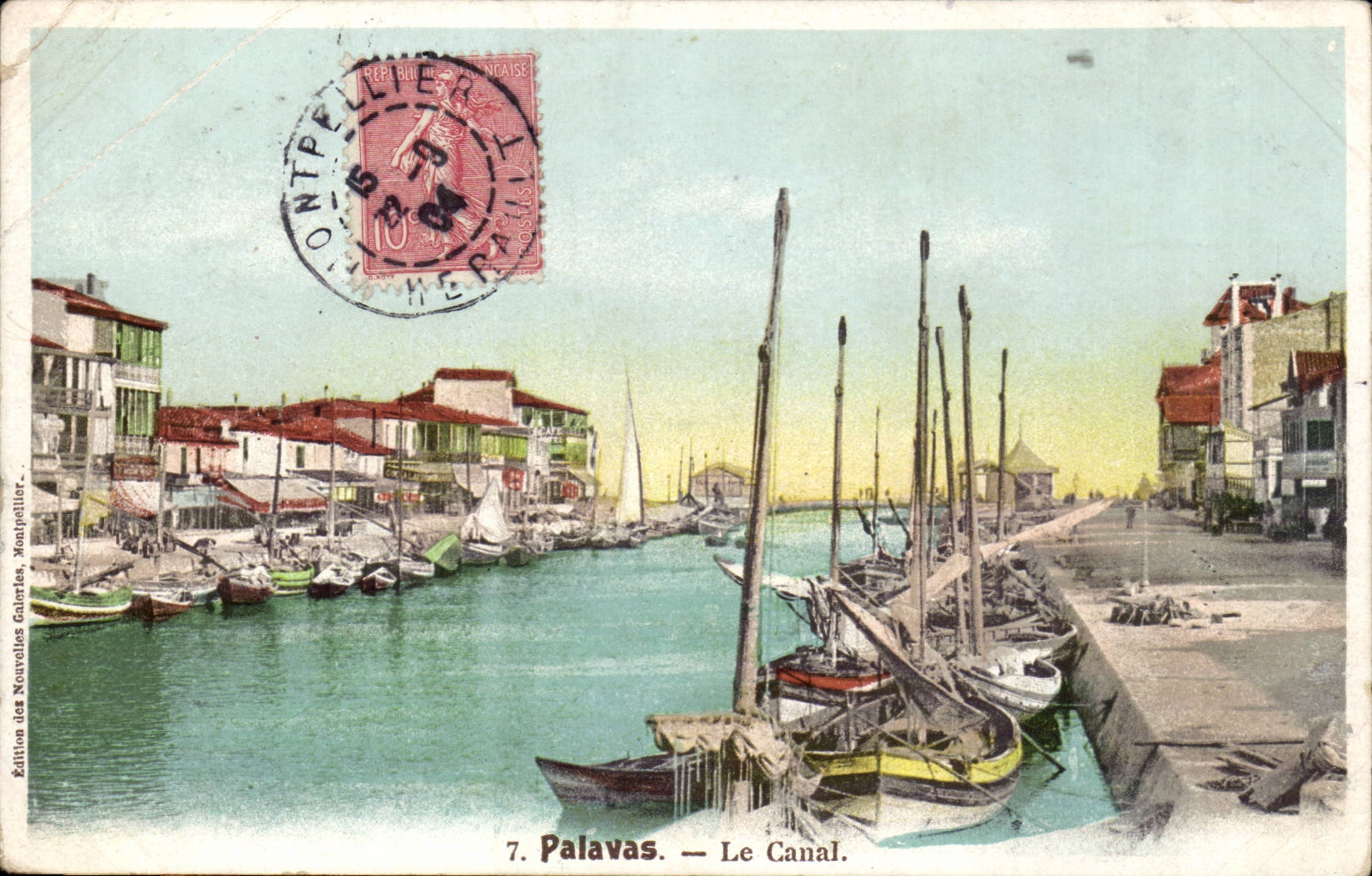 Palavas CPA Le canal