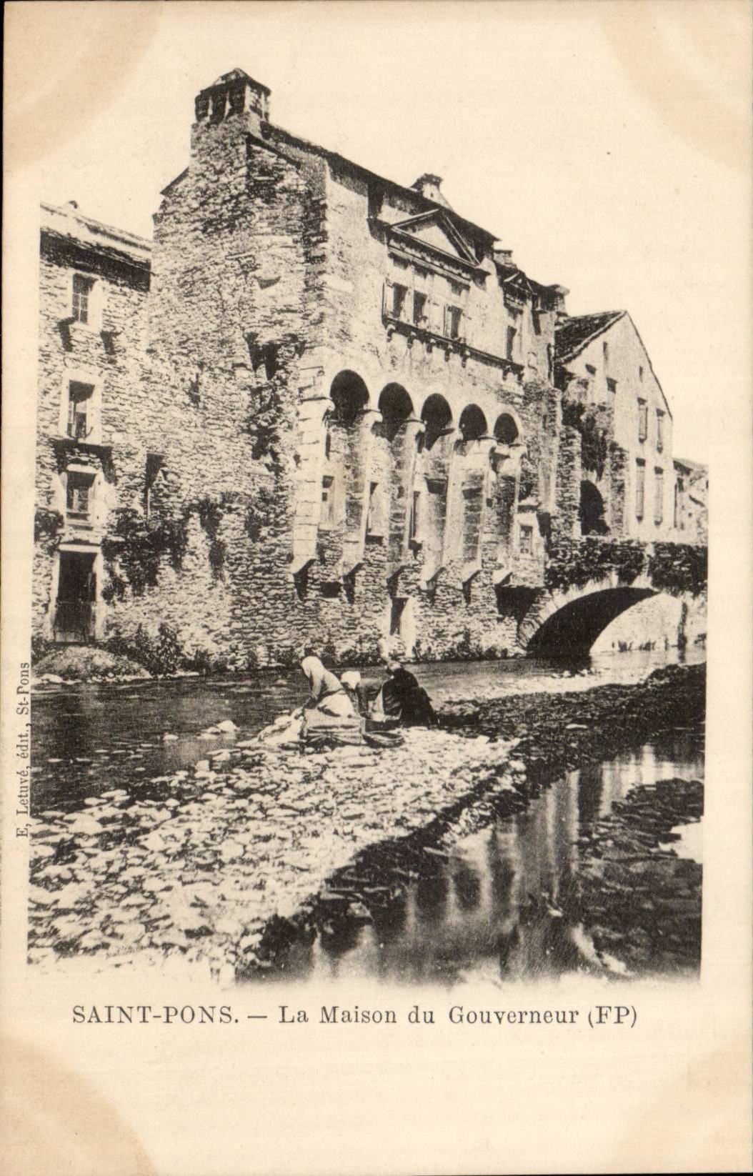 Saint Pons CPA La maison du gouverneur 